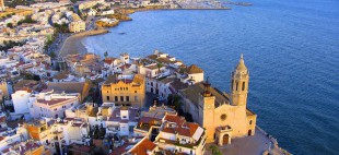 The town of Sitges, just 40 minutes away from Barcelona